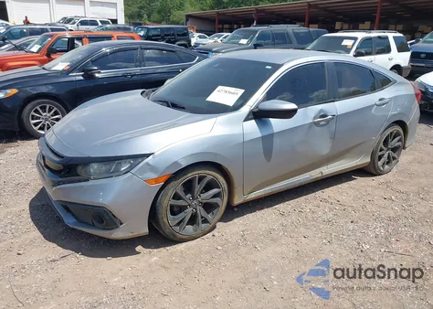 2019 Honda Civic Sport z USA, uszkodzony, nr VIN 19XFC2F88KE031114